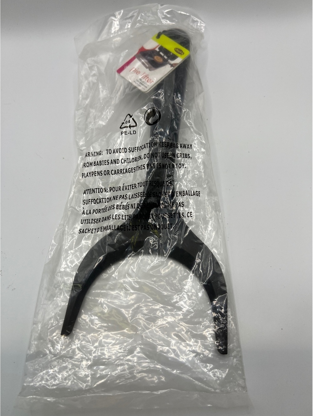 New Chef'n Pie Lifter Kitchen Tool Black